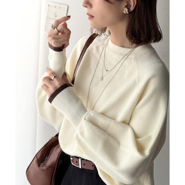 「Java」 長袖ニット LARGE アイボリー レディース