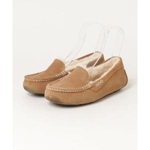 「UGG」 モカシンシューズ 24.0cm サンドベージュ レディース