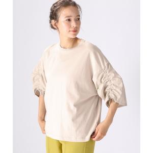 「niko and...」 半袖カットソー LARGE ライトグレー レディース