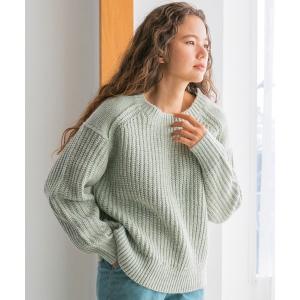 「niko and...」 長袖ニット LARGE ライトグレー レディース
