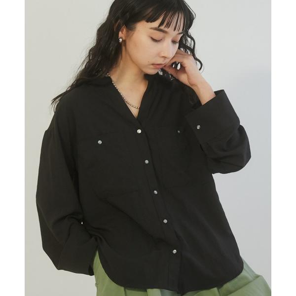 「hunch」 長袖ブラウス FREE ブラック レディース
