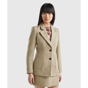 「BENETTON (UNITED COLORS OF BENETTON)」 テーラードジャケット 42 ベージュ系その他 レディース