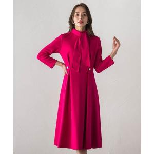 ワンピース 「WEB限定カラーあり/新色追加」ルミナリー圧縮スムースワンピース