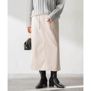 スカート 「WEB限定」フェイクスエードナロースカート「セットアップ対応/洗える」