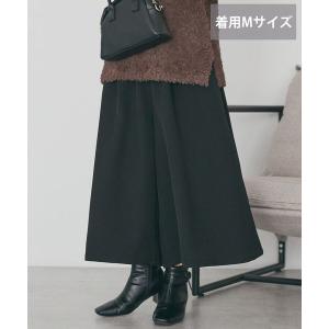 パンツ 「選べる丈」ギャザーウールライクスカーチョ レディース
