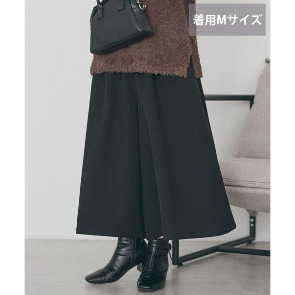 パンツ 「選べる丈」ギャザーウールライクスカーチョ レディース