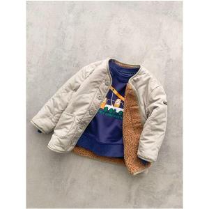 ブルゾン アウター 「撥水」キルト×ボアリバーシブルブルゾン キッズ 子供服 男の子 女の子