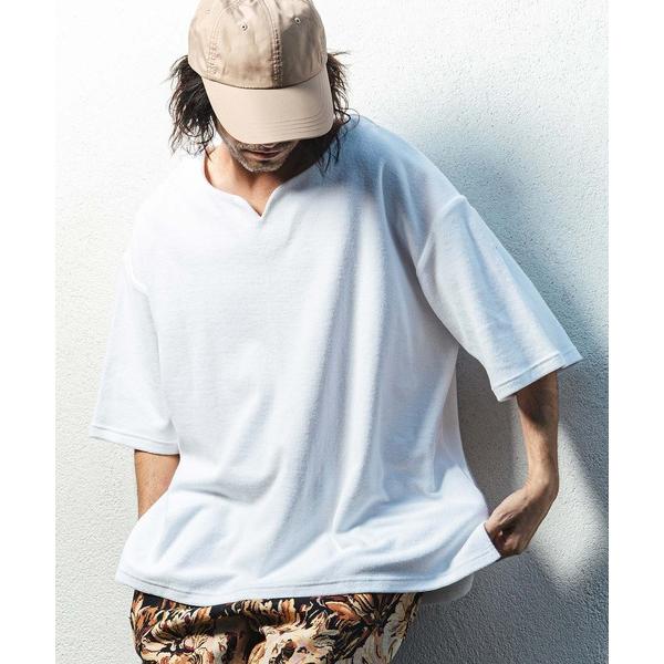 tシャツ mt10156- キーネックパイルカットソー 半袖カットソー(CMB-R0203) メンズ