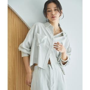 ブラウス シャツ セルロースソフトシャツ レディース