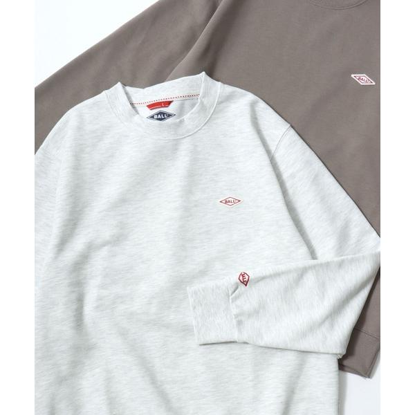 トレーナー スウェット 2026SS BALL/ボール 裏毛 ワンポイントロゴワッペン刺繍 スウェッ...