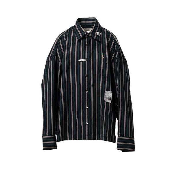 MAISON MIHARA YASUHIRO Maison Mihara Yasuhiro Leon Embroidery Stripe Shirt シャツ