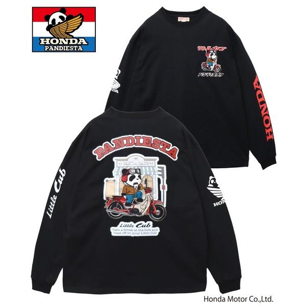 tシャツ Honda×Pandiesta Little Cub カフェブレイクロンT(M2) メンズ...
