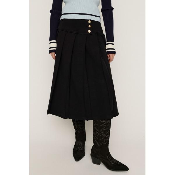 スカート KNITTING PLEATS SK ニッティング プリーツスカート 春服