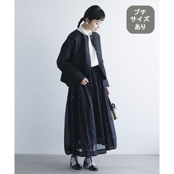 セレモニースーツ セットアップ 「natural by clip」フレンチリネンジャケット×スカート...