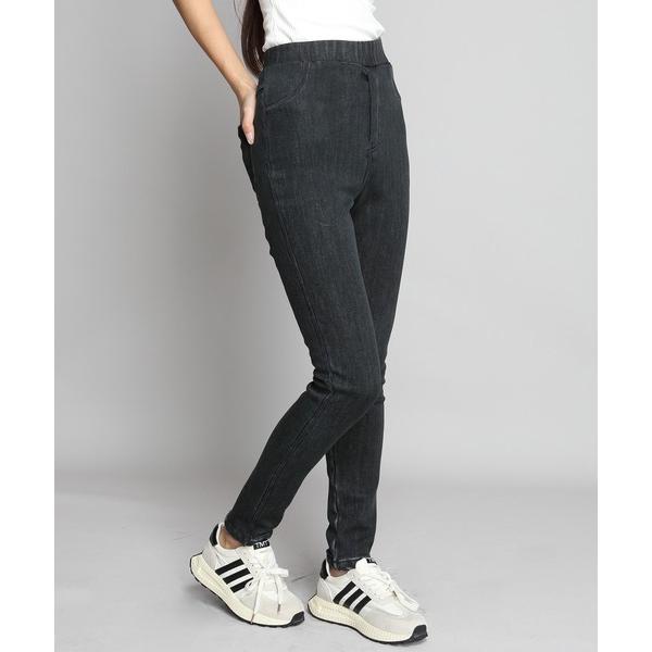 パンツ 裏起毛 スキニーストレッチパンツ レディース