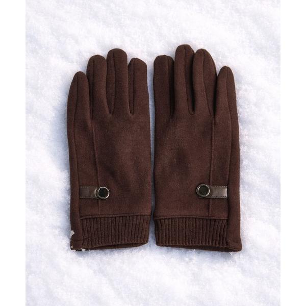 手袋 12D80 フェイクスェードグローブ　スマホ対応手袋 レディース