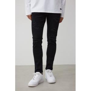 ジーンズ AZUL DENIM リペアスキニー メンズ