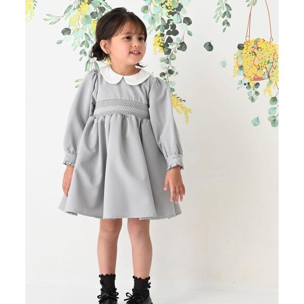 ワンピース スモッキング ワンピース キッズ 子供服 女の子