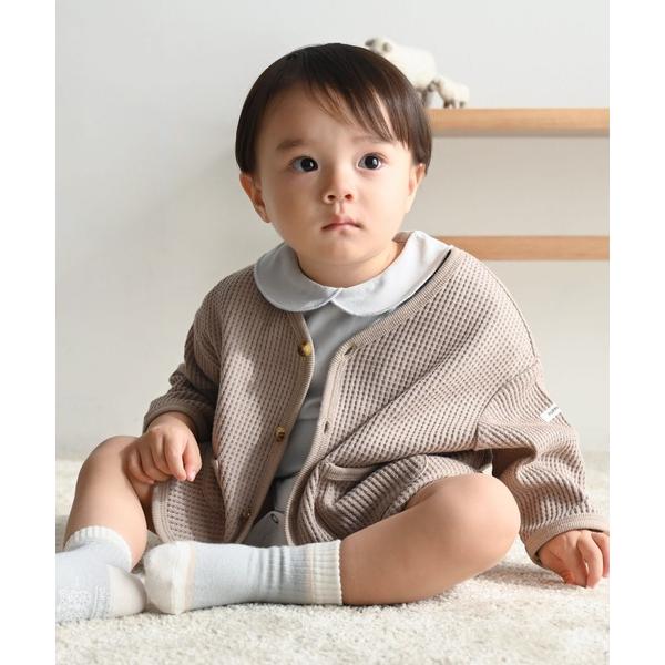 カーディガン カーディガン ラフリーワッフル キッズ 子供服 男の子 女の子