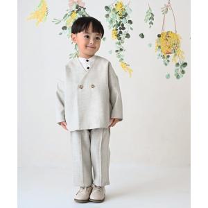 セレモニースーツ フォーマル 発表会 卒園式 入学式 セットアップ ノーカラージャケット キッズ 子供服 男の子