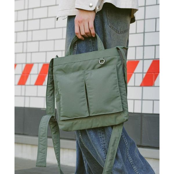 ショルダーバッグ 2WAY DOUBLE POCKET SHOLDER BAG / ダブルポケットシ...