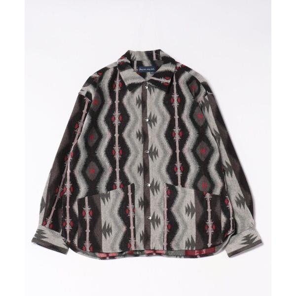 カバーオール 「SR」「it」「many men many mind」ネイティブ柄ジャガードシャツブ...