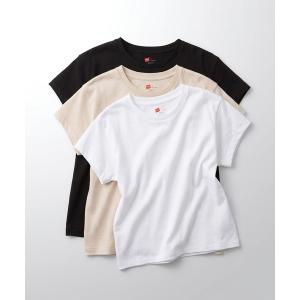 tシャツ 「HANES/ヘインズ」3PクルーネックTシャツ by THE DODO JEAN レディース