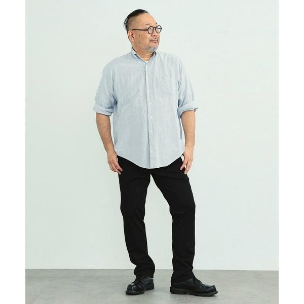 スラックス 「大きいサイズ」デニスラ スリムテーパードパンツ スラックス デニムパンツ ビジネスカジ...