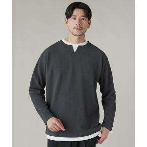 【ブラック】【ハイバックネック】ダンボールニット スウェット / ロンT ABAHOUSE（アバハウス） トレーナー スウェット 「ハイバックネック