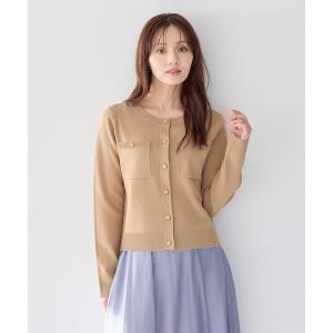 カーディガン デザインボタンカーディガン638454 レディース