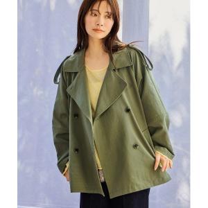トレンチコート コート コクーンスリーブショートトレンチコート 643238 レディース