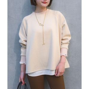 トレーナー スウェット 「大人のスウェット」ラメスウェットプルオーバー/トレーナー/冬服/春服/きれいめスウェット レディース