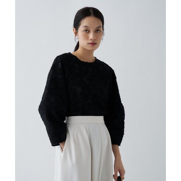 ブラウス シャツ 入学式 「手洗い可」フラワーシアージャカードブラウス レディース