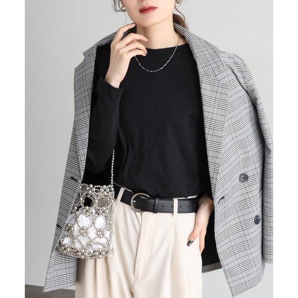 tシャツ 裾ラウンド 長袖ロングTシャツ レディース