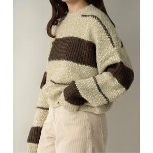 ニット/セーター lawgy 2way design knit lawgy（ラウジー） ニット セーター string neck 2way fringe knit
