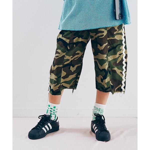 パンツ R4440 ウエービーテープクロップドパンツ レディース