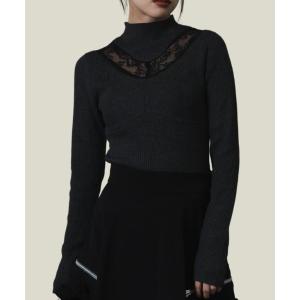 「LEANN MOMENT」 長袖ニット フリー グレー レディース