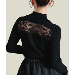 「LEANN MOMENT」 長袖ニット フリー ブラック レディース