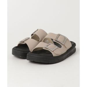 「GLOBAL WORK」 フラットサンダル MEDIUM ベージュ レディース