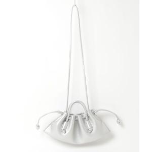 「Laugoa」 ワンポイント2WAYバッグ - シルバー レディース