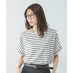 「GLOBAL WORK」 半袖Tシャツ SMALL ホワイト×ブラック レディース