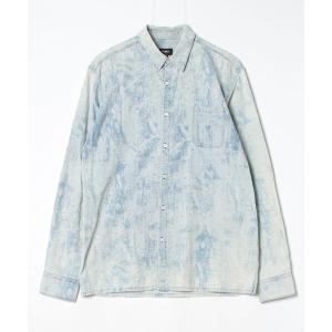 「FENDI」 長袖シャツ 39 ブルー メンズ