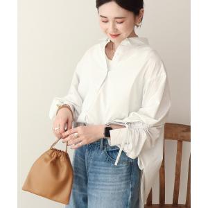 ブラウス シャツ 「イージーケア」バックギャザーリボンシャツ レディース｜ZOZOTOWN Yahoo!店