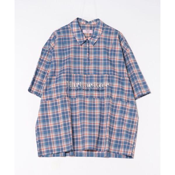 シャツ MARTIN ROSE/マーティンローズ SS ZIP SHIRT メンズ