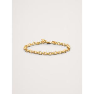 ブレスレット  ミニ ダブル オーバル リンクチェーン ブレスレット レディース