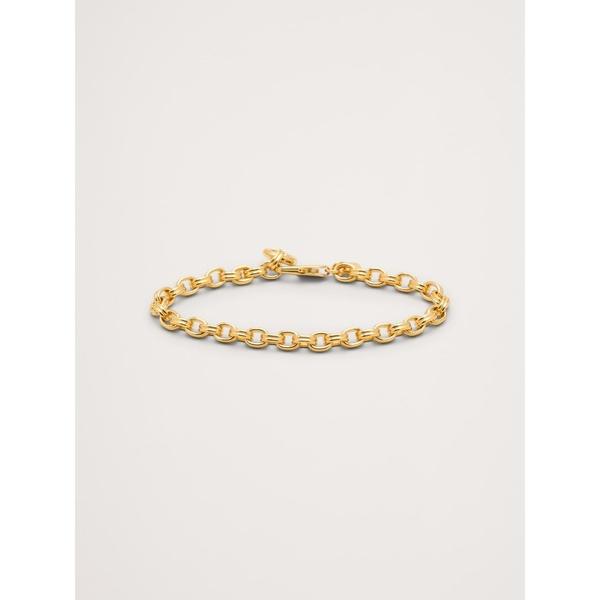 ブレスレット  ミニ ダブル オーバル リンクチェーン ブレスレット レディース