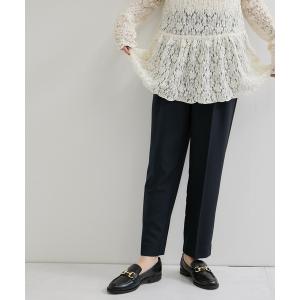 スラックス パンツ 卒園式 ビンテージライクツイルテーパードパンツ レディース