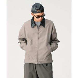 ブルゾン アウター シンセティックレザーカラー ジャケット メンズ レディース