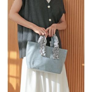 トートバッグ ハンドルフリルミニトートバッグ「詳細動画あり」 レディース