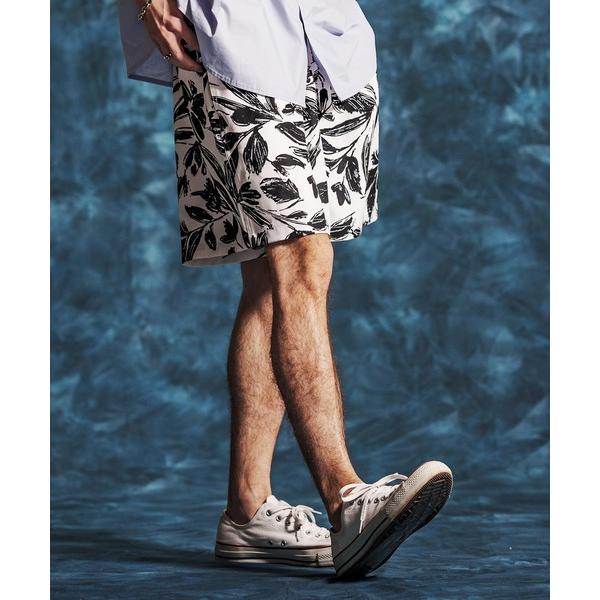 パンツ mp14513-ワントーンフラワープリントショートパンツ(JIH-R1163) メンズ